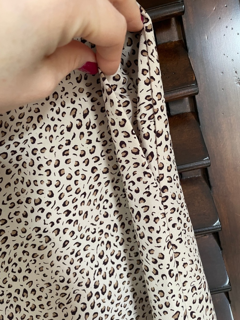 Sanctuary Cropped Beige Leopard Print Wide-Leg Pants Large with Pockets - Picture 6 of 8